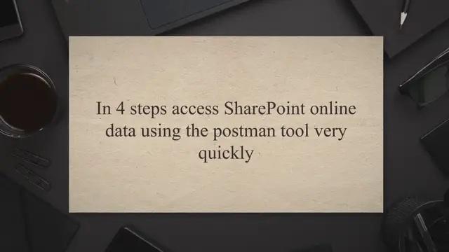'Video thumbnail for In 4 steps access SharePoint online data using the postman tool very quickly'
