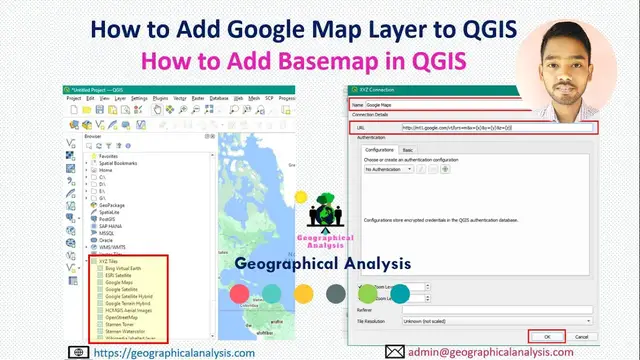 'Video thumbnail for How to Add Google Map Layer in QGIS |  How to Add Basemap in QGIS | QGIS XYZ Tiles | OpenStreetMap'