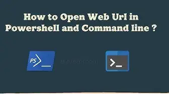 'Video thumbnail for How to open website using command prompt and Powershell'