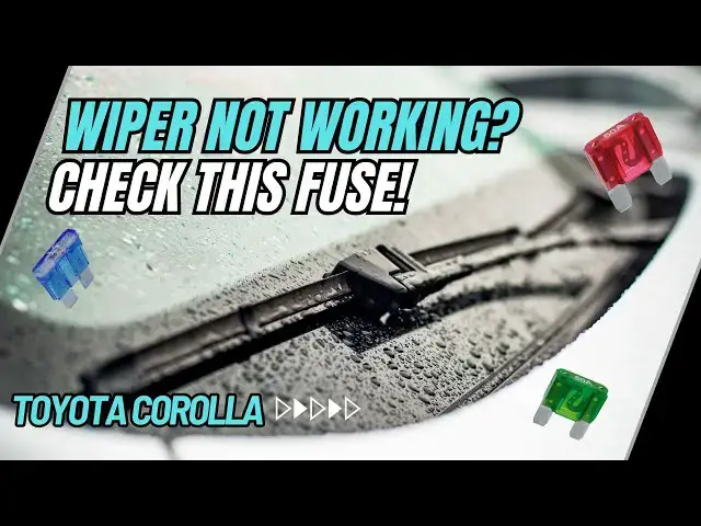 'Video thumbnail for Toyota Corolla Wiper Problem? Don’t Touch the Motor Until You See This Fuse!'