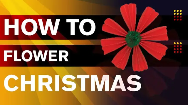 'Video thumbnail for Paper Flower | How to Make Christmas flowers | Paper Craft | Christmas Flower'
