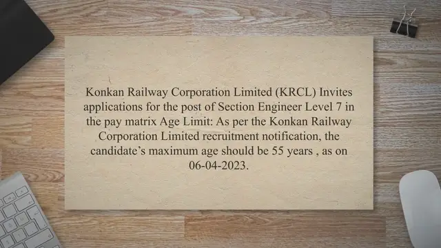 'Video thumbnail for Railway Section Engineer Job Opportunities- Level 7 pay Scale'
