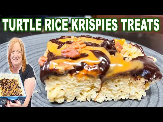 'Video thumbnail for TURTLE RICE KRISPIES TREATS, A fun & delicious snack or dessert'
