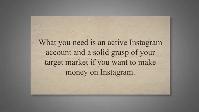 'Video thumbnail for How to Make Money On Instagram Without Followers'