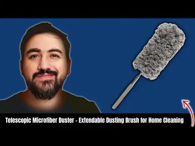 'Video thumbnail for Telescopic Microfiber Duster – Extendable Dusting Brush for Home Cleaning'