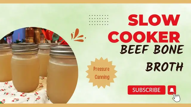 'Video thumbnail for Slow Cooker Beef Bone Broth // Pressure Canning with For Jars Lids // Jeni Gough'