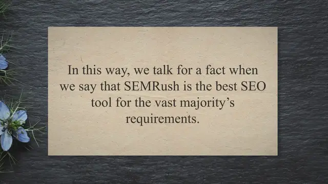 'Video thumbnail for The Best SEO Tool Trusted By Experts | SEMRush SEO Tool'