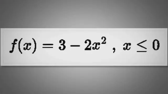 'Video thumbnail for Find the Inverse of a Quadratic Function with Limited Domain'