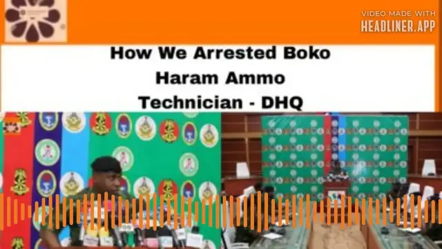 'Video thumbnail for How We Arrested Boko Haram Ammo Technician - DHQ ~ OsazuwaAkonedo'
