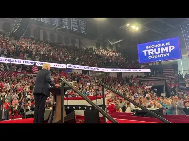 'Video thumbnail for ATLANTA, GEORGIA—I LOVE YOU! MAKE AMERICA GREAT AGAIN!! #donaldtrump'