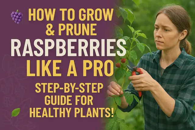 'Video thumbnail for 🍇 How to Grow & Prune Raspberries Like a Pro 🌿 | Step-by-Step Guide for Healthy Plants!'