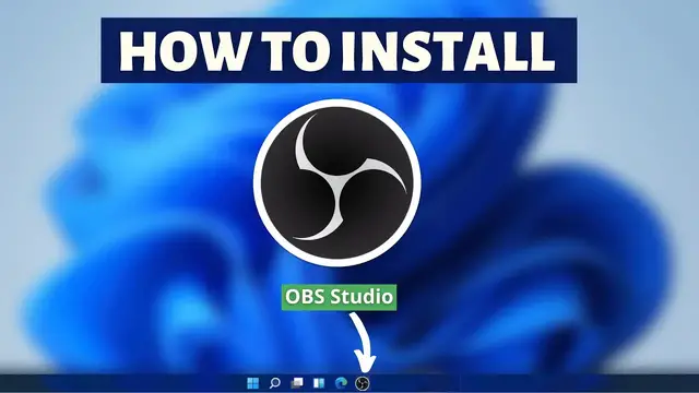 'Video thumbnail for How to install OBS Studio on Windows 11,10 - Free Screen Record, Live Stream Tutorial'