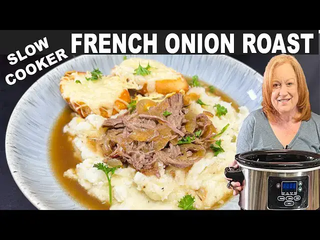 'Video thumbnail for Slow Cooker FRENCH ONION SOUP Roast'