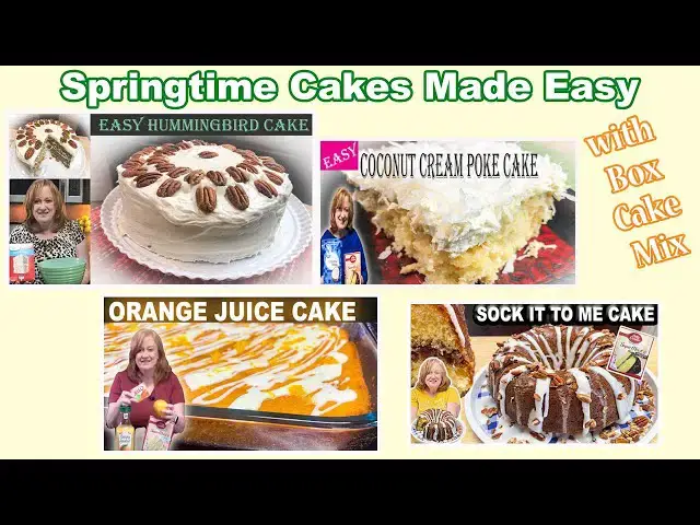 'Video thumbnail for SPRINGTIME CAKES Made Easy with Box Cake Mix'