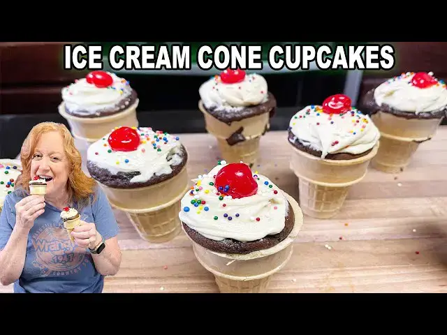 'Video thumbnail for ICE CREAM CONE CUPCAKES Dessert for any Occasion'