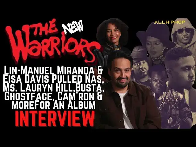 'Video thumbnail for Lin-Manuel Miranda talks "Warriors" 2024 With #Nas, #BustaRhymes, Ghostface, RZA, #LaurynHill & more'