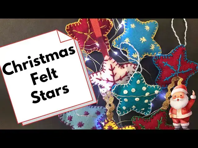 'Video thumbnail for DIY Felt Star Christmas Ornaments: A Simple and Festive Holiday Craft'