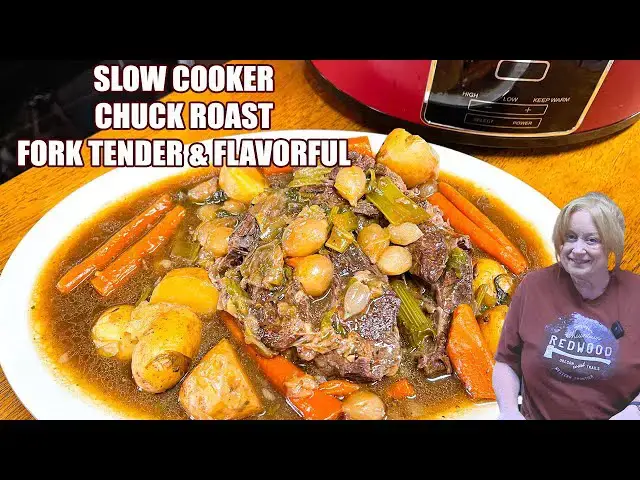 'Video thumbnail for The Best TENDER & FLAVORFUL Slow Cooker CHUCK ROAST (3 Envelope Recipe)'