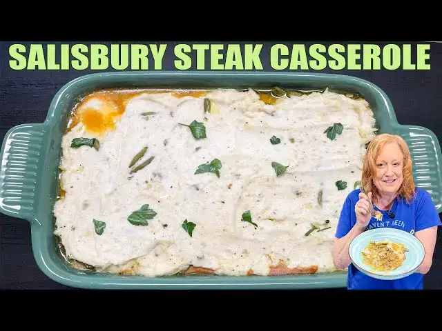 'Video thumbnail for SALISBURY STEAK CASSEROLE A Full Delicious Dinner Idea'