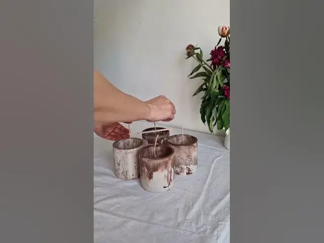 'Video thumbnail for Making of Cubano scented with Tobacco and Vanilla 🍂 #handmade #weecandles #candles'
