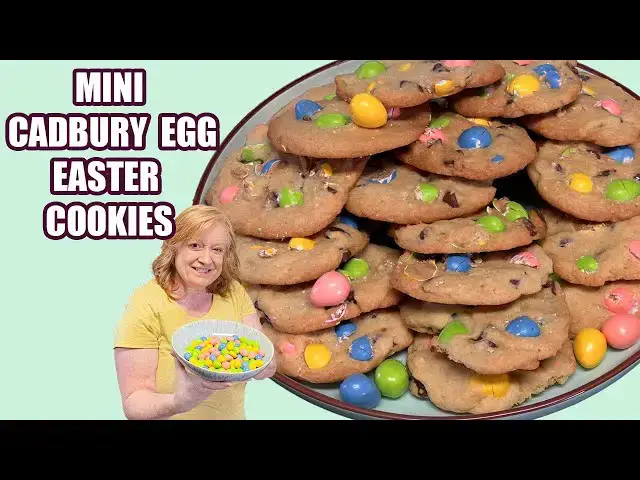 'Video thumbnail for MINI CADBURY EGG COOKIES, An Easter Dessert Delight'