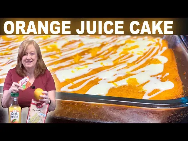 'Video thumbnail for ORANGE JUICE CAKE Made Easy with Box Cake Mix'