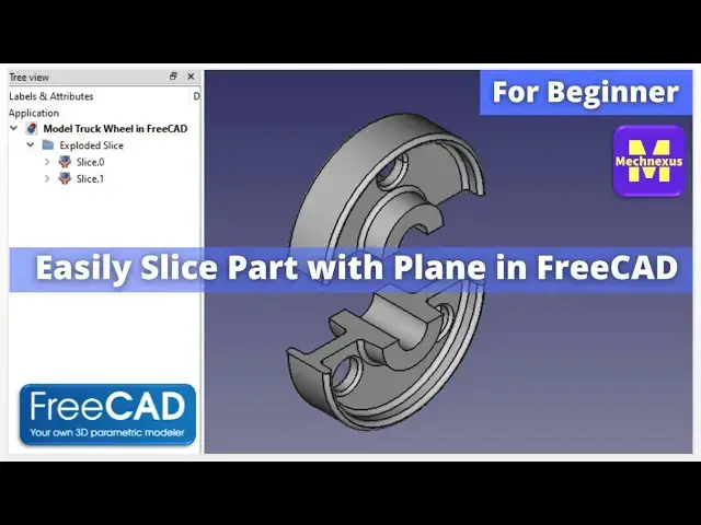 'Video thumbnail for Easily Slice Part with Plane in FreeCAD | FreeCAD Tutorial | FreeCAD Part Design | Mechnexus |'