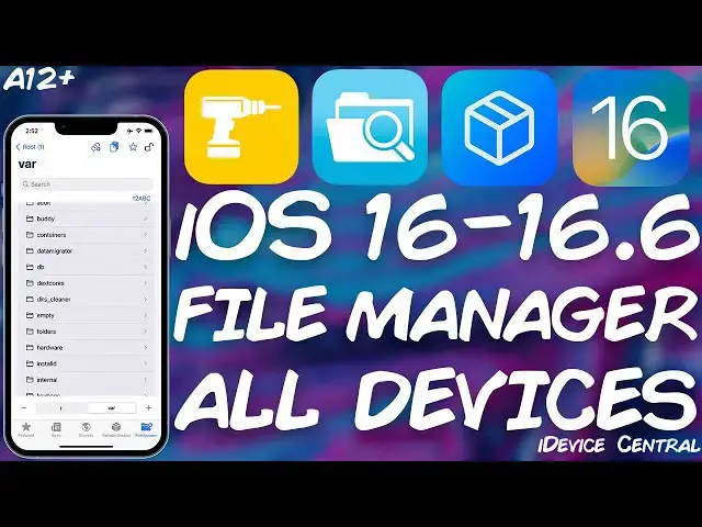 'Video thumbnail for iOS 16 - 16.6 b1: FILZA FILE MANAGER Alternative Without JAILBREAK! With Write Access.'