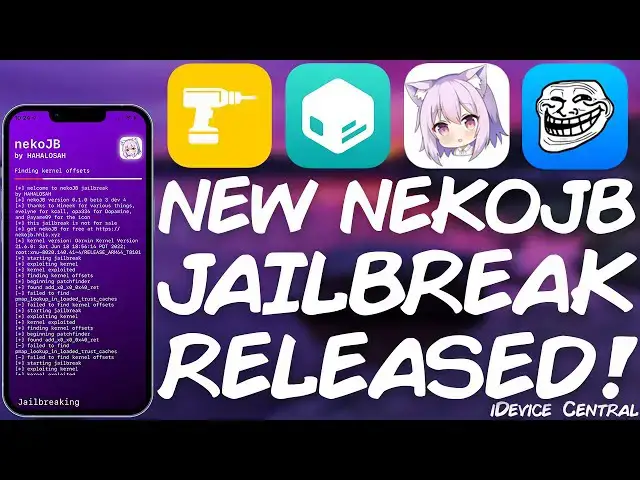 'Video thumbnail for New NekoJB JAILBREAK RELEASED! Jailbreak With TWEAKS For iOS 15.0 - 15.8 (arm64) PASSCODE Working!'