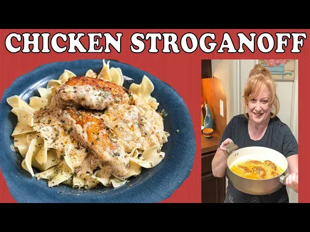 'Video thumbnail for CHICKEN STROGANOFF RECIPE |  Easy Chicken Dinner Recipe |  Cook With Me Stroganoff'