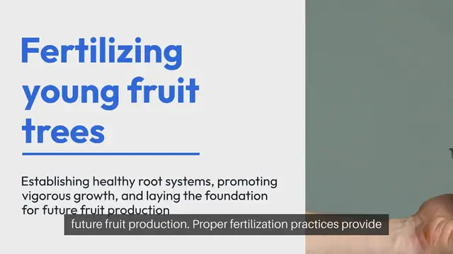 'Video thumbnail for Fertilizing Young Fruit Trees'