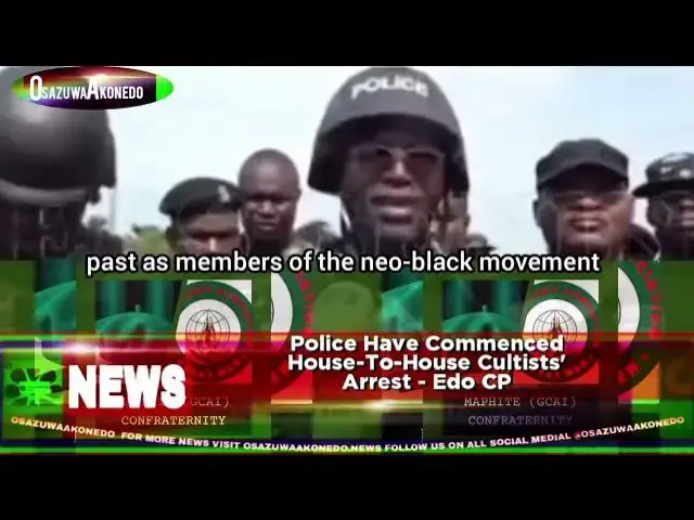 'Video thumbnail for Police Have Commenced House To House Cultists' Arrest -  Edo CP'