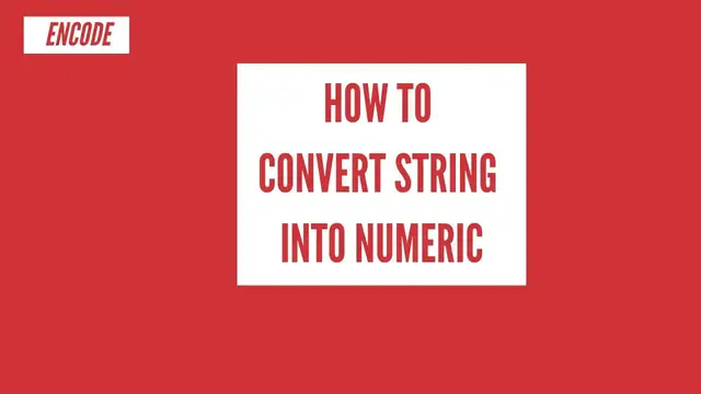 'Video thumbnail for How to convert string varaible into numeric using encode command in Stata'