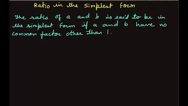 'Video thumbnail for Ratio in the simplest form'