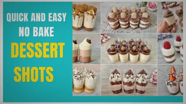 'Video thumbnail for 9 Quick and Easy NO BAKE Dessert Shots Recipes'