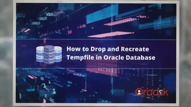 'Video thumbnail for How to Drop and Recreate Tempfile in Oracle Database'
