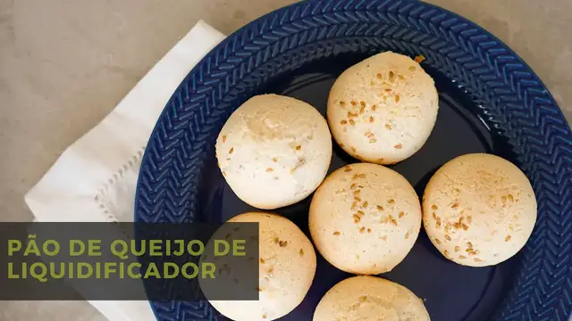 'Video thumbnail for PÃO DE QUEIJO DE LIQUIDIFICADOR'