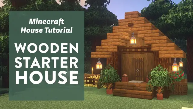 'Video thumbnail for Minecraft: How to Build a Wooden Starter House (Easy, Simple, and Perfect for Survival)'