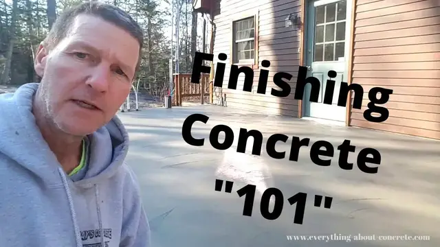 'Video thumbnail for Concrete Finishing Tips | Pouring And Finishing A Small Concrete Floor'
