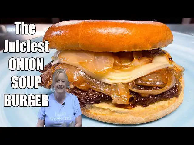 'Video thumbnail for The Juiciest ONION SOUP BURGERS You've Ever Had'