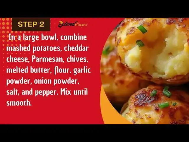 'Video thumbnail for Cheesy Mashed Potato Puffs – Easy & Delicious Recipe'