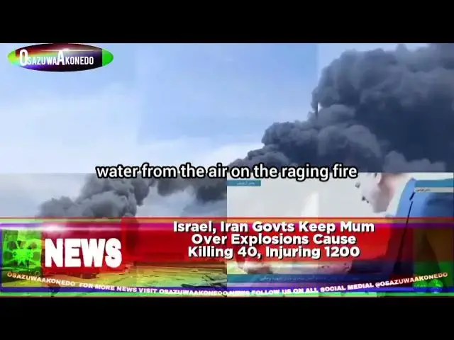 'Video thumbnail for Israel, Iran Govts Keep Mum Over Explosions Cause Killing 40, Injuring 1200'