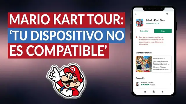 'Video thumbnail for MARIO KART TOUR: 'Tu dispositivo no es compatible con esta versión' - Resuelto'