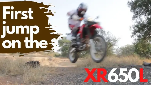 'Video thumbnail for Jumping the Honda XR650L | Complete Beginner'
