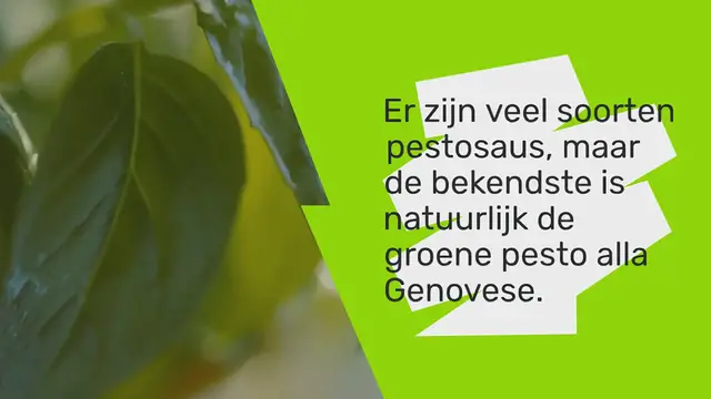 'Video thumbnail for Pesto Genovese maken met het klassieke recept voor pesto'