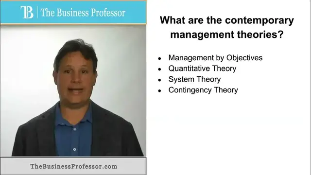 'Video thumbnail for Contemporary Management Theories'