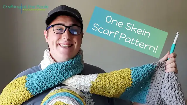 'Video thumbnail for Simple One Skein Scarf | Easy Beginner Crochet Pattern'