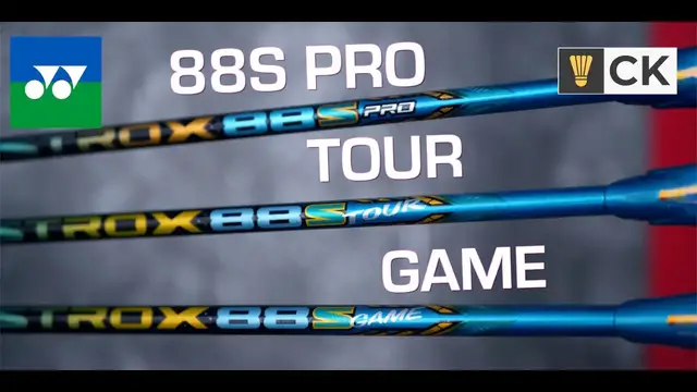 'Video thumbnail for Yonex Astrox 88S PRO vs 88S TOUR vs 88S GAME badminton racket review & comparison'