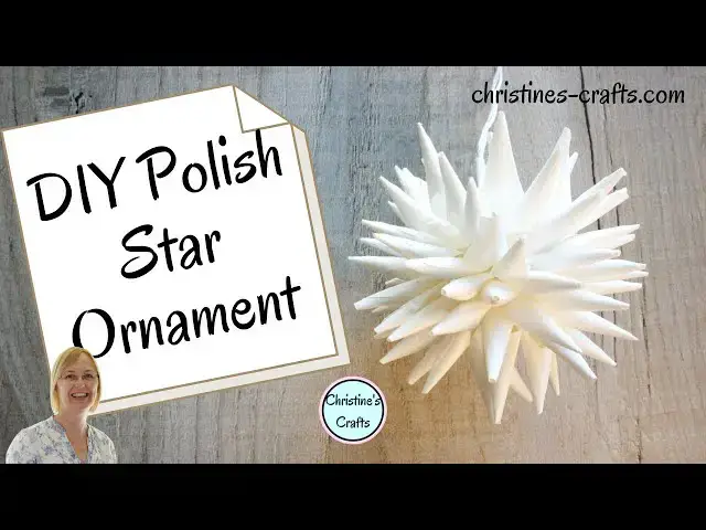 'Video thumbnail for PAPER POLISH STAR CHRISTMAS ORNAMENT: Easy to Make Tutorial'
