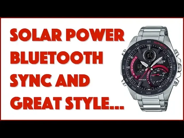 'Video thumbnail for Casio Edifice ECB900DB-1A Bluetooth Sync Watch Reviewed'
